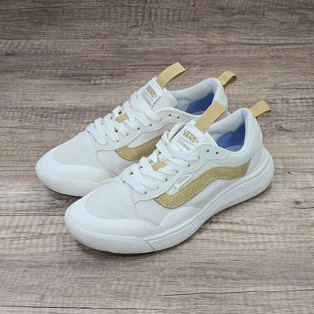 VANS UltraRange EXO SE Women's Size 5 Marshmallow Tan Suede Sneakers (721356)